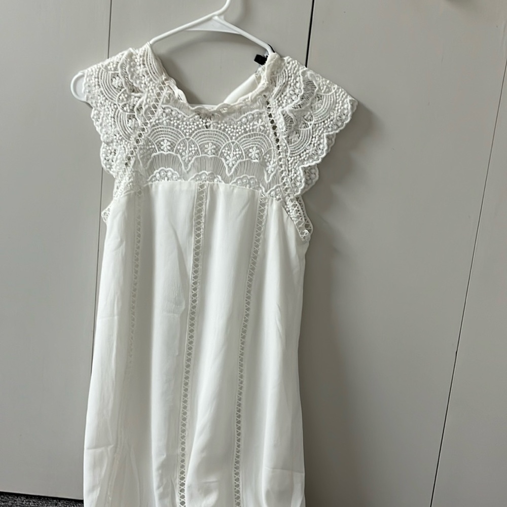 Lulus white dress xs
